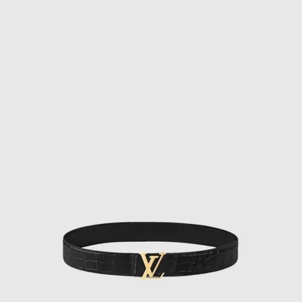 루이비통 남성 LV 이니셜 양면 벨트 - Louis vuitton Mens LV Init… - 1