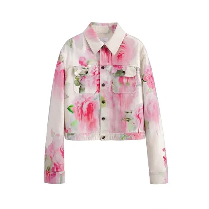 디올 여성 페인티드 로즈 재킷 - Dior Womens Painted Roses Jack… - 1