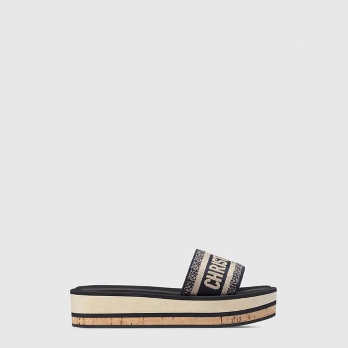 디올 여성 디오리비에라 디 웨이 플랫폼 뮬 - Dior Womens Dentelle Hil… - 1