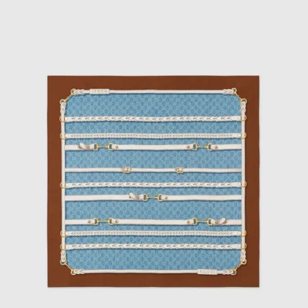 구찌 여성 프린트 실크 까레 - Gucci Womens Printed Silk Carré … - 1