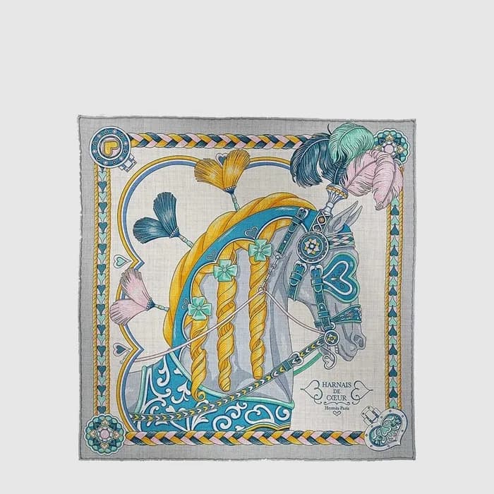 에르메스 여성 하르네 드 쾨르 스카프 - Hermes Womens Harnais de Co… - 1
