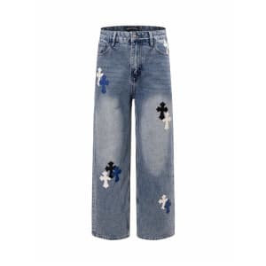 크롬하츠 남성 트렌디 청바지 - Chrom Hearts Mens Trendy Jeans -…