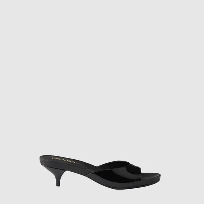 프라다 여성 키튼힐 뮬 샌들 - Prada Womens Kitten Heel Mule Sandal - prs14429x