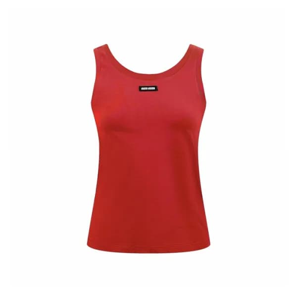 미우미우 여성 라운드 민소매 - Miumiu Womens Sleeveless Top - mic17779x - 1
