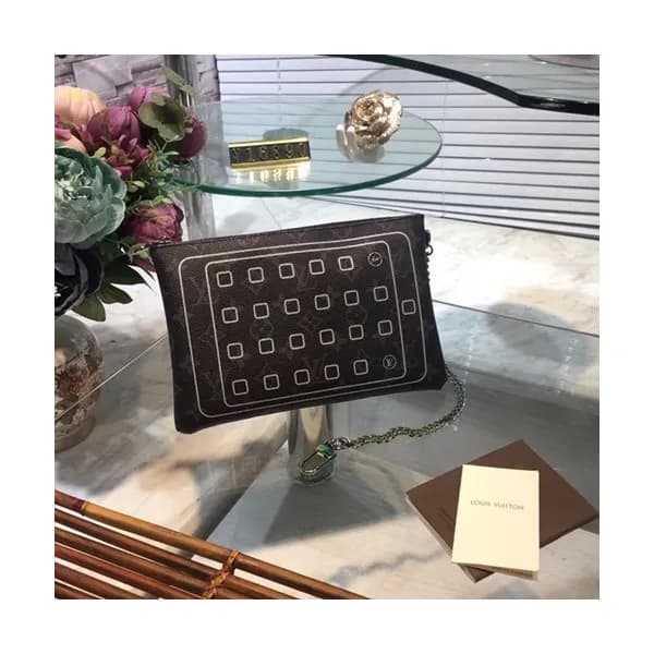 Louis Vuitton Monogram Eclipse clutch,24cm - 루이비통 … - 1