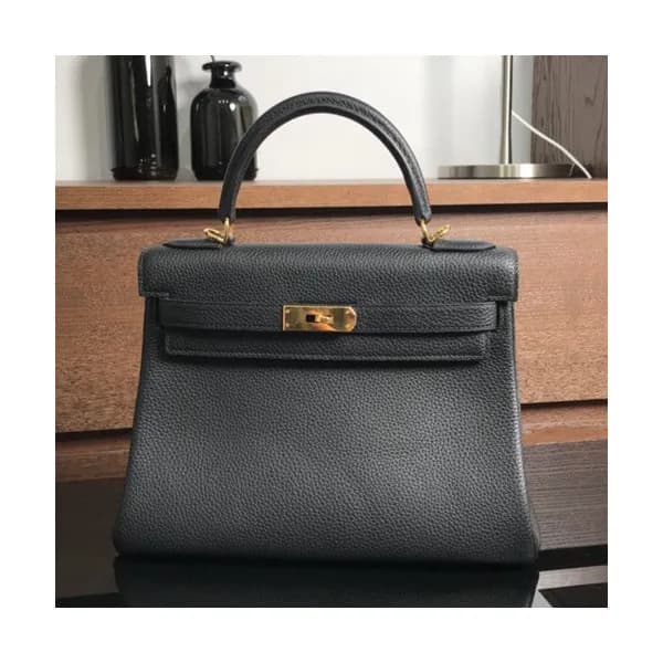 Hermes Kelly Togo Leather Tote Shoulder Bag ,28cm … - 1