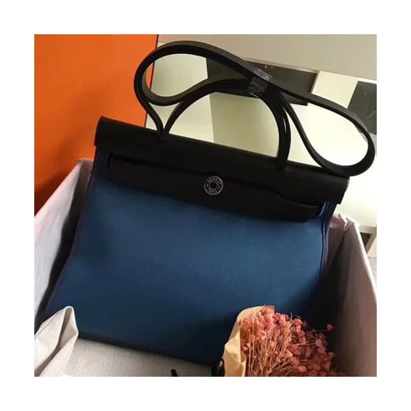 Hermes Herbag Canvas Tote Shoulder Bag ,31cm - 에르메… - 1