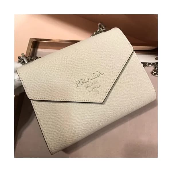 Prada Monochrome Chain Shoulder Bag,21cm - 프라다 모노크… - 1