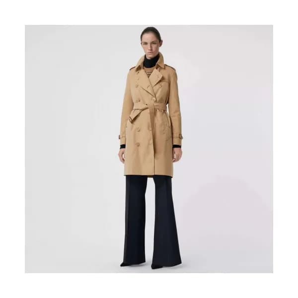 Burberry 2019 Ladies The Kensington Cotton Trench … - 1