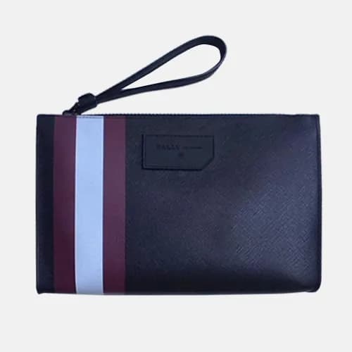 Bally 2019 Leather Clutch Bag,26cm - 발리 2019 레더 남… - 1