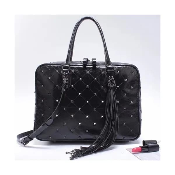 Valentino 2019 Leather Tote Shoudler Shopper Bag,3… - 1