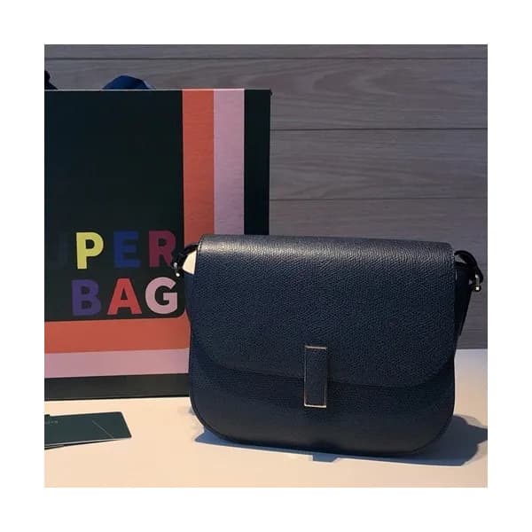 Valextra 2019 Epsom Leather Shoulder Bag,20CM - 발렉… - 1