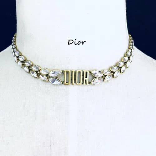 Dior Vintage Choker - 디올 여성용 빈티지 목걸이Dio0024.(옐로우 … - 1