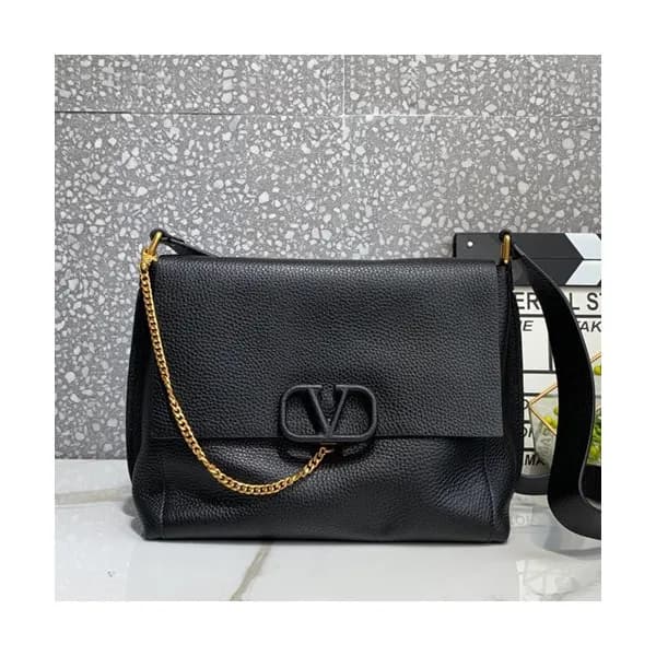 Valentino 2019 Leather Vsling Large Shoudler Bag,2… - 1