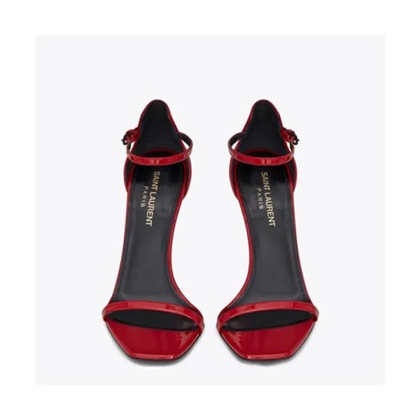 Saint Laurent 2019 Ladies Metal Logo High Heel San… - 1