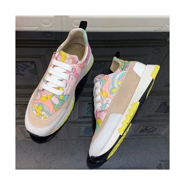 Hermes 2019 Ladies Canvas & Leather Sneakers - 에르메… - 1