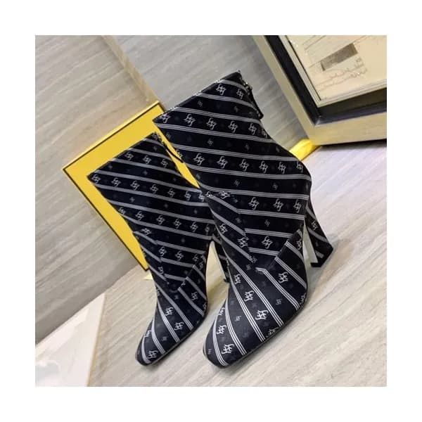 Fendi 2019 Ladies Silk High Heel Boots - 펜디 2019 여… - 1