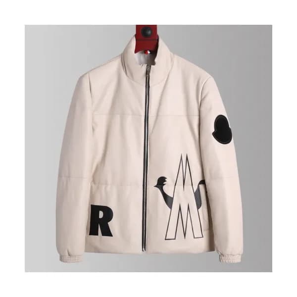 Moncler 2019 Womens Patch Logo Modern Leather Down… - 1