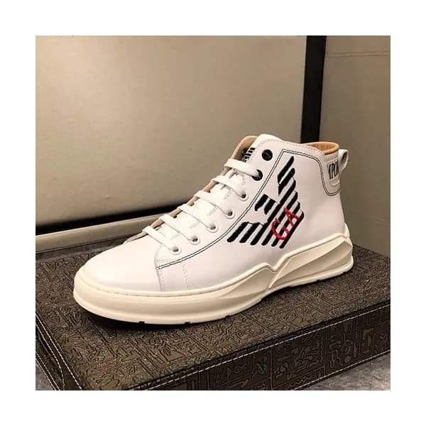 Armani 2019 Mens Leather Sneakers - 알마니 2019 남성용 … - 1