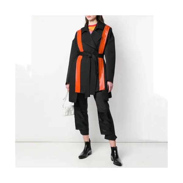Maison margiela 2019 Womens Stripe Cashmere Coat -… - 1