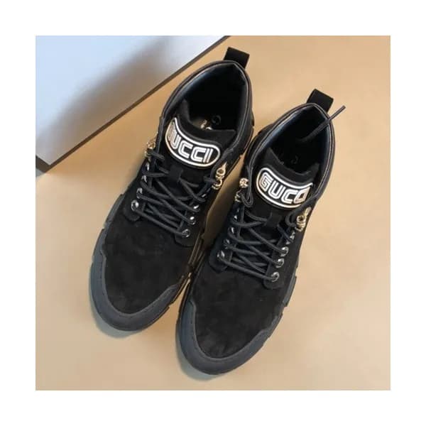 Gucci 2019 Mens Suede Sneakers - 구찌 2019 남성용 스웨이드 … - 1