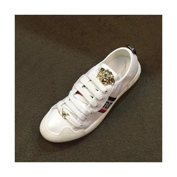 Versace 2019 Mens Leather Sneakers - 베르사체 2019 남성용… - 1