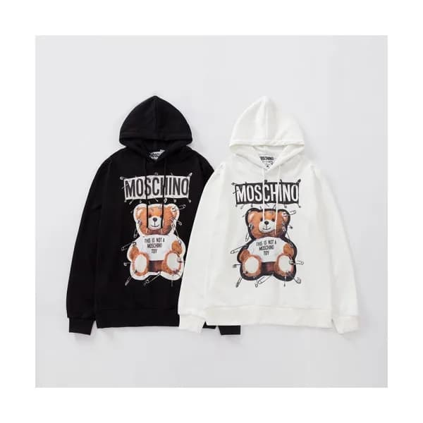 Moschino 2019 Mm/Wm Logo Teddy Cotton Hood Tee - 모… - 1