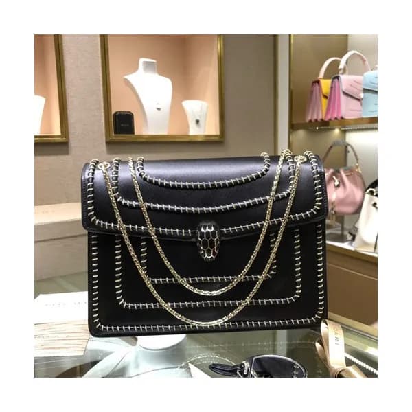Bvlgari 2019 Serpenti Chain Shoulder Bag,28CM - 불가… - 1