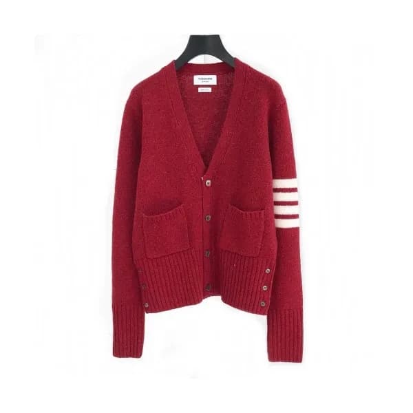 [톰브라운]Thom Browne 2020 Mm/Wm Strap V-neck Wool Car… - 1