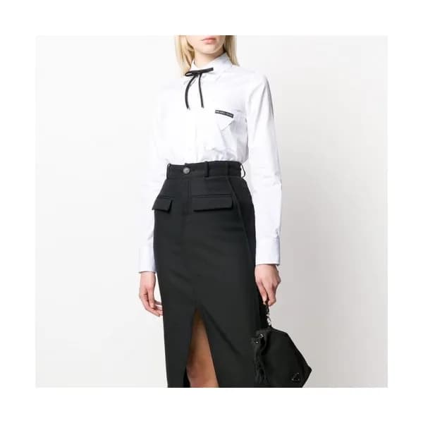 [프라다]Prada 2020 Womens Ribbon Cotton Tshirts - 프라다… - 1
