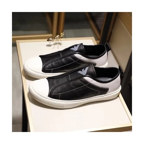 Armani 2020 Mens Leather Sneakers - 알마니 2020 남성용 … - 1