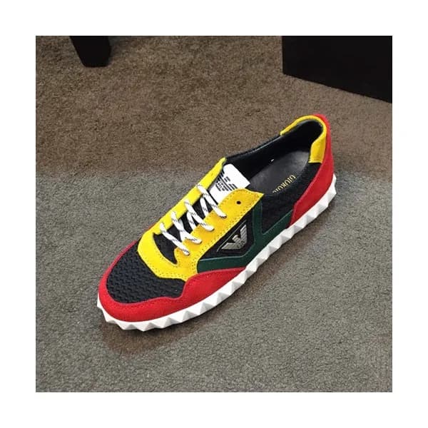 Armani 2020 Mens Leather Sneakers - 알마니 2020 남성용 … - 1