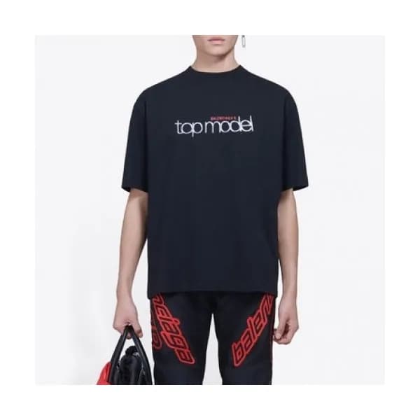 [발렌시아가]Balenciaga 2020 Mm/Wm Logo Cotton Short Sle… - 1