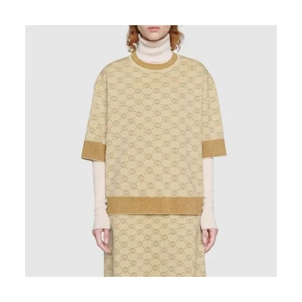 [매장판]Gucci 2020 Womens Crew-neck Short Sleeved Woo… - 1