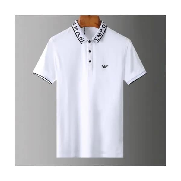 [알마니]Armani 2020 Mens Logo Silket Short Sleeved Ts… - 1