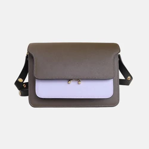Marni 2020 Trunk Leather Shoulder Bag,23CM - 마르니 2… - 1