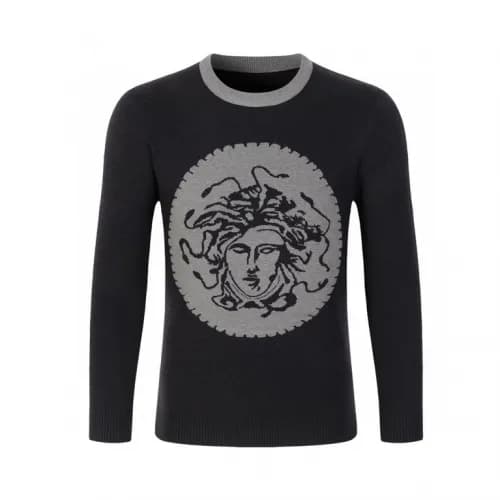 [베르사체]Versace 2020 Mens Medusa Logo Crew-neck Wool… - 1