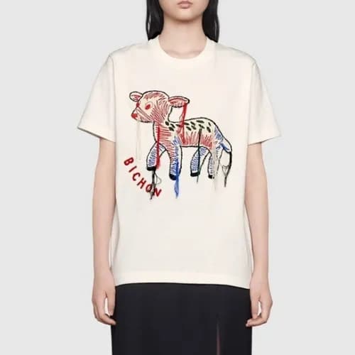 [매장판]Gucci 2020 Mm/Wm Logo Cotton Short Sleeved Ts… - 1