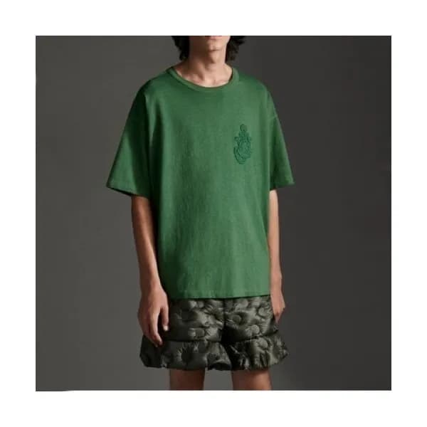 [매장판]Moncler 2021 Mens Logo Crew-neck Short Sleeve… - 1