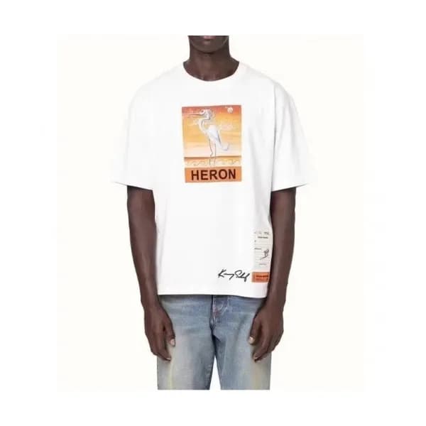 Heron Preston Mens Printing Crew neck Short Sleev…