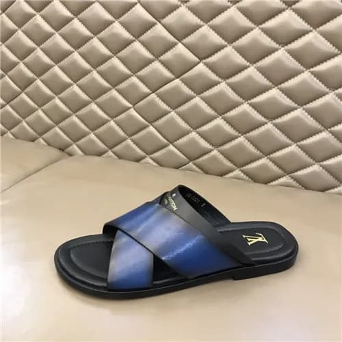 Louis Vuitton 2021 Men's Leather Slipper,LOUS2… - 1
