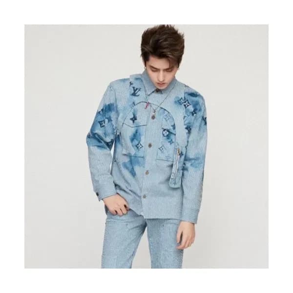 [추천템]Louis vuitton Mens Trendy shirts Blue - 루이비통… - 1