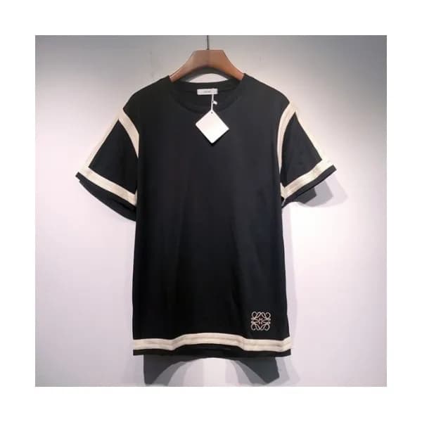 Loewe Mm/Wm Smile Short Sleeved Tshirts Black - 로… - 1