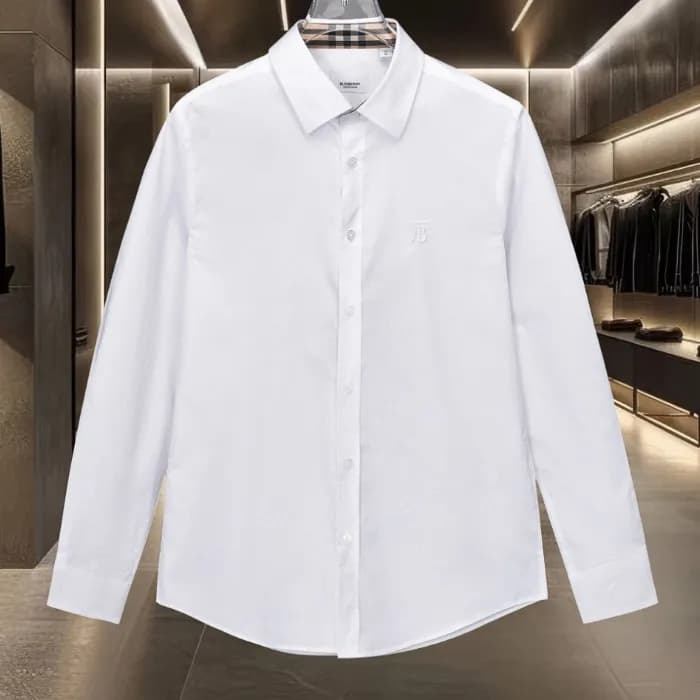 버버리 남성 클래식 화이트 셔츠 - Mens White Tshirts - bur03884x - 1