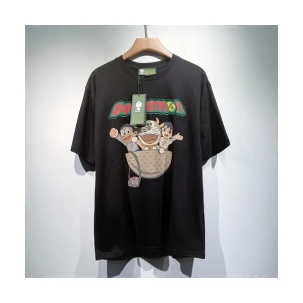 Gucci Mm/Wm Logo Short Sleeved Tshirts Black - 구찌… - 1