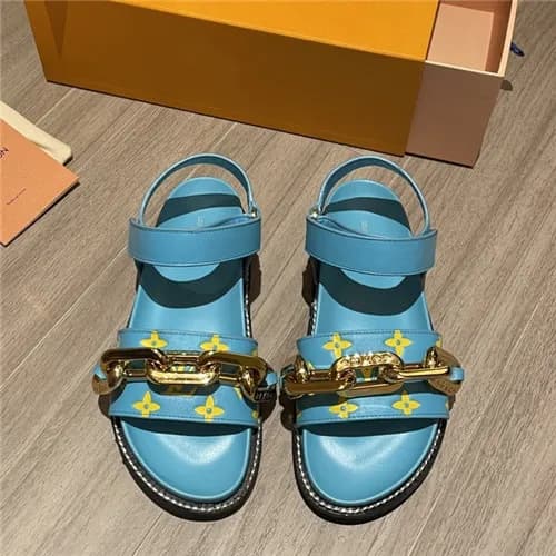 Louis Vuitton 2021 Women's Leather Sandal,LOUS… - 1