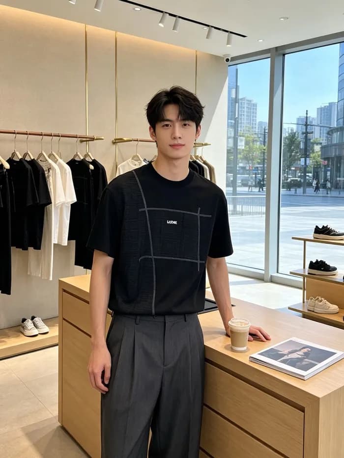Loewe Mm/Wm Smile Short Sleeved Tshirts Ivory - 로… - 1