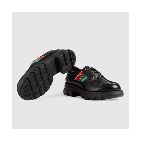 구찌 남성 캐쥬얼 레더 슈즈 Size(240-275) 블랙 - Gucci Men… - 1