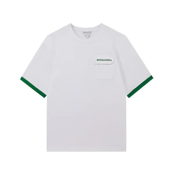 보테가 남성 크루넥 화이트 반팔티 - Mens White Tshirts - bot0250x - 1