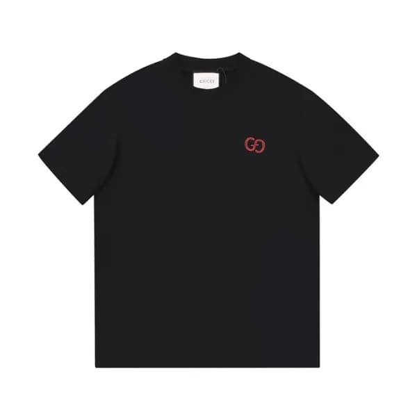 구찌 남성 블랙 크루넥 반팔티 - Mens Black Tshirts - guc04842x - 1